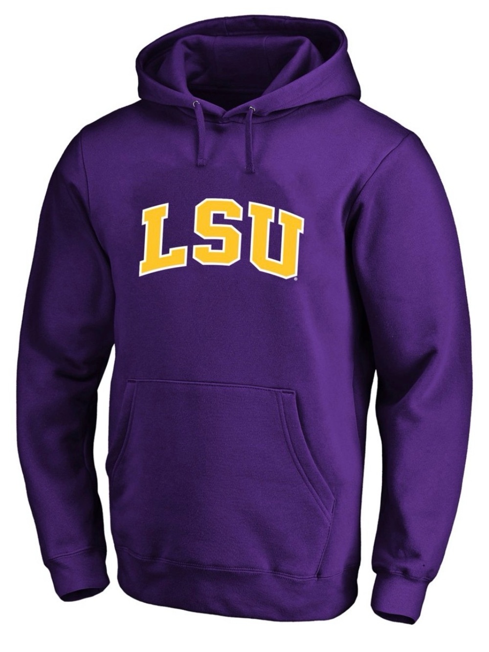 Stadium Athletics Purple LSU Crewneck Hoodie with Yellow Lettering